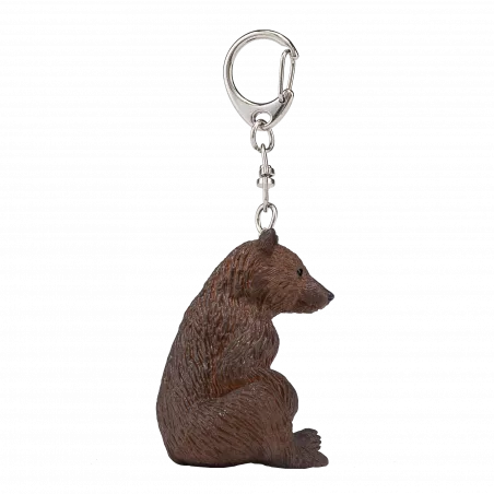 Llavero con forma de oso, diseño compacto y resistente para organizar llaves.