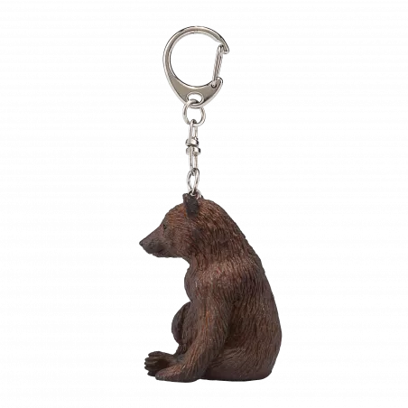 Llavero con forma de oso, diseño compacto y resistente para organizar llaves.