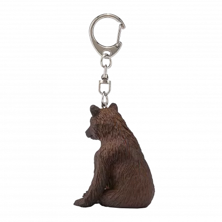 Llavero con forma de oso, diseño compacto y resistente para organizar llaves.