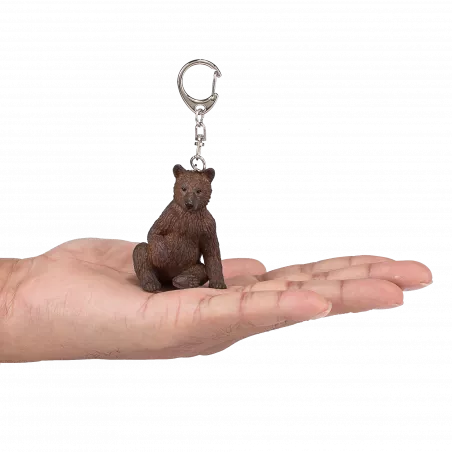Llavero con forma de oso, diseño compacto y resistente para organizar llaves.