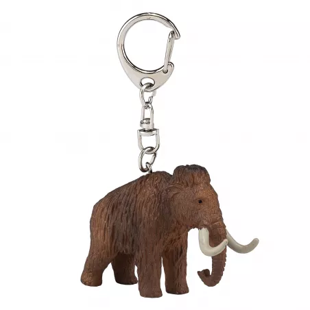 Llavero de mamut detallado y resistente, accesorio organizador de llaves inspirado en la era de hielo.