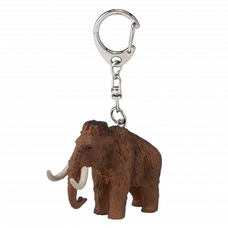 Llavero de mamut detallado y resistente, accesorio organizador de llaves inspirado en la era de hielo.