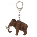 Llavero de mamut detallado y resistente, accesorio organizador de llaves inspirado en la era de hielo.