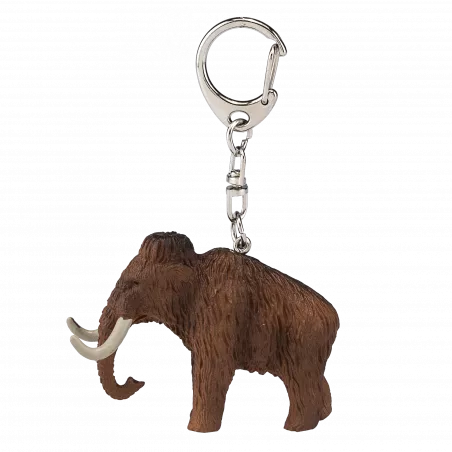 Llavero de mamut detallado y resistente, accesorio organizador de llaves inspirado en la era de hielo.
