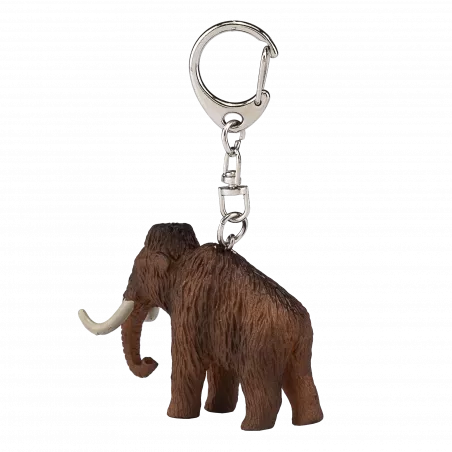 Llavero de mamut detallado y resistente, accesorio organizador de llaves inspirado en la era de hielo.