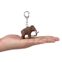 Llavero de mamut detallado y resistente, accesorio organizador de llaves inspirado en la era de hielo.
