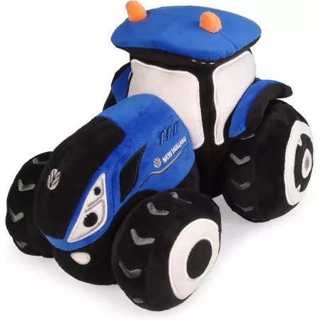 Réplica a escala detallada del tractor New Holland T7 de Universal Hobbies para coleccionistas.