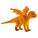 Figura de dragón de fuego bebé de Mojo pintada a mano para coleccionistas.
