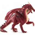 Figura de Dragón Rojo coleccionable con diseño detallado y feroz de 16x12x11 cm para decoración de fantasía.