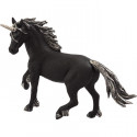 Figura de unicornio negro de Mojo, pieza de colección detallada y elegante de estilo mitológico.