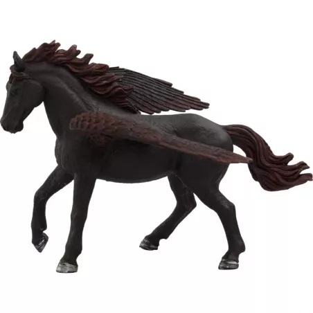 Figura decorativa de Pegaso negro con diseño moderno y elegante para estantería o escritorio.