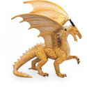Figura coleccionable de dragón dorado marca Mojo con acabados detallados de alta calidad.