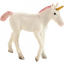 Figura decorativa de un tierno bebé unicornio con detalles de fantasía para decoración y coleccionistas.