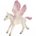 Potro pegaso morado de juguete con alas detalladas y diseño fantástico de colección.