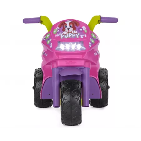 Moto eléctrica infantil Mini Puppy de diseño italiano para niños desde un año con luces y sonidos.