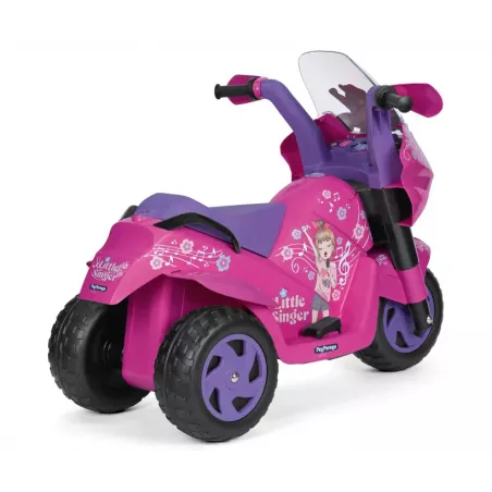 Moto eléctrica infantil Little Singer de 6V con luces y sonidos para niños desde los 2 años.