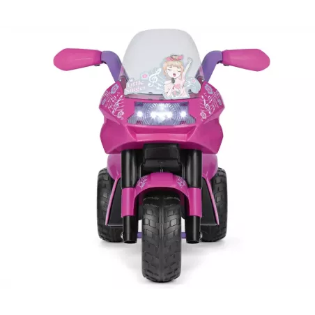 Moto eléctrica infantil Little Singer de 6V con luces y sonidos para niños desde los 2 años.