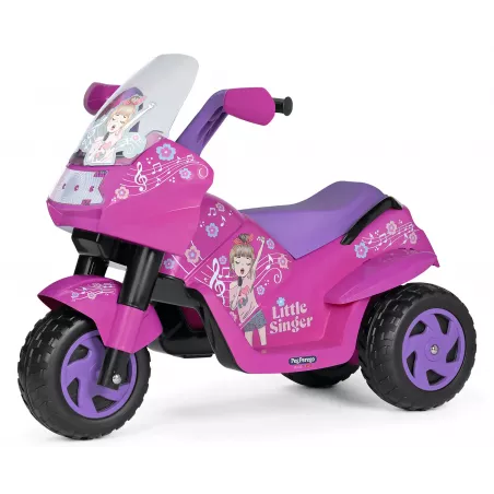 Moto eléctrica infantil Little Singer de 6V con luces y sonidos para niños desde los 2 años.