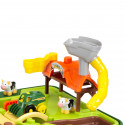 Mesa de juego de arena y agua John Deere Granja con juguetes de tractor y cosechadora para niños.