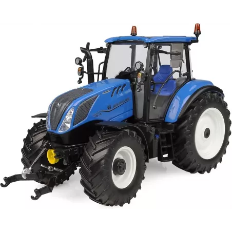 Tractor a escala 1:32 New Holland T5.120 Electrocommand de Universal Hobbies en metal para coleccionistas.