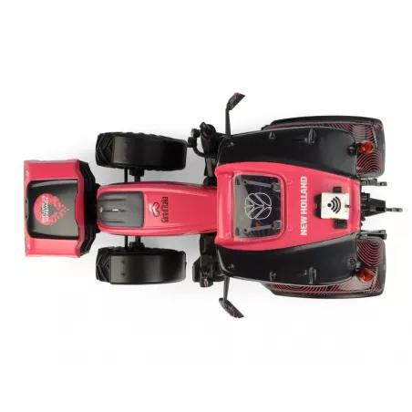 Tractor a escala 1:32 New Holland T6.180 Methane edición especial Giro d'Italia en metal.
