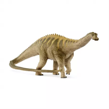 Figura realista del dinosaurio Diplodocus de Schleich pintada a mano para juego educativo.