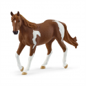 Yegua Paint Horse de juguete marca Schleich pintada a mano con detalles realistas.