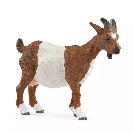 Figura de cabra de juguete marca Schleich pintada a mano para coleccionar