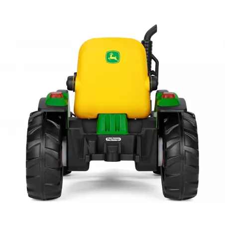 Tractor eléctrico de juguete John Deere RC con remolque para niños