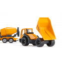 Set de vehículos de construcción de juguete Siku en metal y plástico resistente