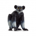 Figura detallada de indri de Schleich, juguete coleccionable de primate de Madagascar.