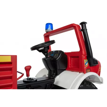 Camión de bomberos a pedales RollyUnimog de juguete para niños de 3 a 8 años