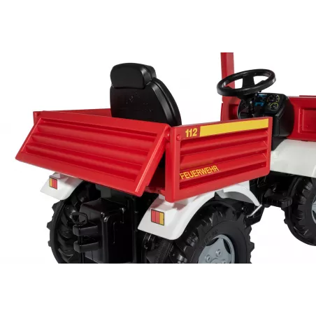Camión de bomberos a pedales RollyUnimog de juguete para niños de 3 a 8 años