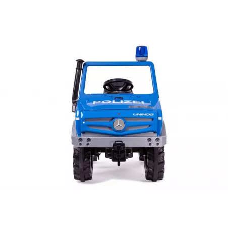 Camión de pedales rollyUnimog THW azul para niños de 3 a 8 años