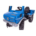Camión de pedales rollyUnimog THW azul para niños de 3 a 8 años