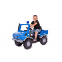 Camión de pedales rollyUnimog THW azul para niños de 3 a 8 años