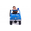 Camión de pedales rollyUnimog THW azul para niños de 3 a 8 años