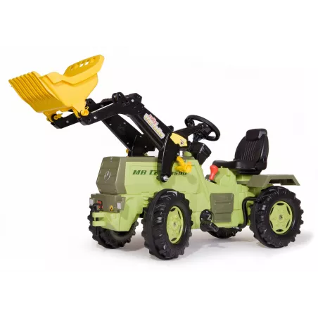 Tractor Mercedes MB Trac 1500 con pala a pedales y marchas