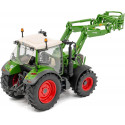 Réplica a escala 1:32 del tractor Fendt 313 Vario con pinza para pacas de carga frontal.