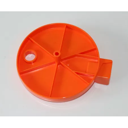 Cubo de rueda de repuesto original para barredora de juguete Rolly Toys.