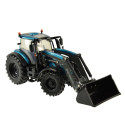 Tractor Valtra T234 turquesa equipado con cargador frontal