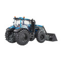 Tractor Valtra T234 turquesa equipado con cargador frontal