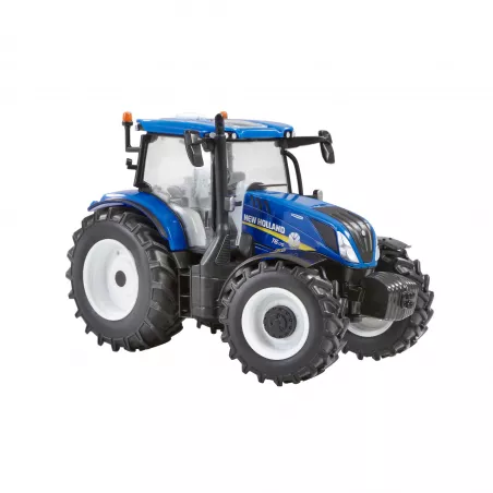 Tractor de juguete New Holland T6.175 a escala 1:32 de Britains para coleccionistas.