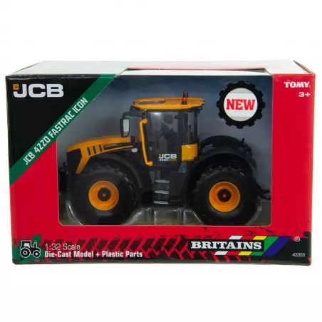 Tractor de juguete JCB Fastrac 4220 ICON a escala 1:32 de Britains para coleccionistas agrícolas.