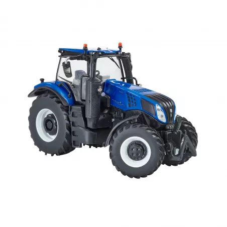 Réplica a escala 1:32 del tractor New Holland T8.435 de Britains para coleccionistas agrícolas.