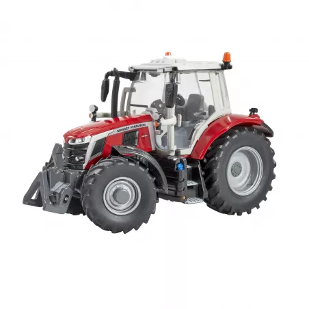 Réplica a escala 1:32 del tractor Massey Ferguson 6S.180 de Britains en metal y plástico.