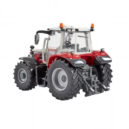 Réplica a escala 1:32 del tractor Massey Ferguson 6S.180 de Britains en metal y plástico.