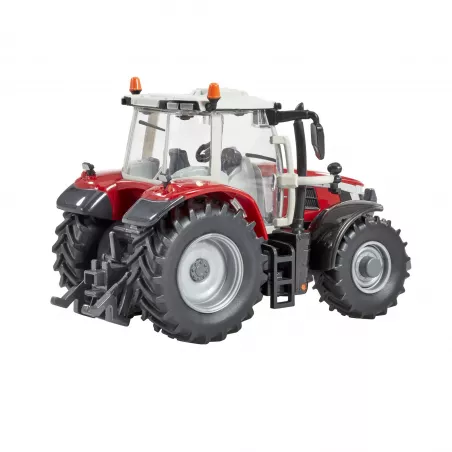 Réplica a escala 1:32 del tractor Massey Ferguson 6S.180 de Britains en metal y plástico.