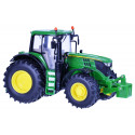 Réplica a escala 1:32 del tractor John Deere 6195M de Britains para coleccionistas.