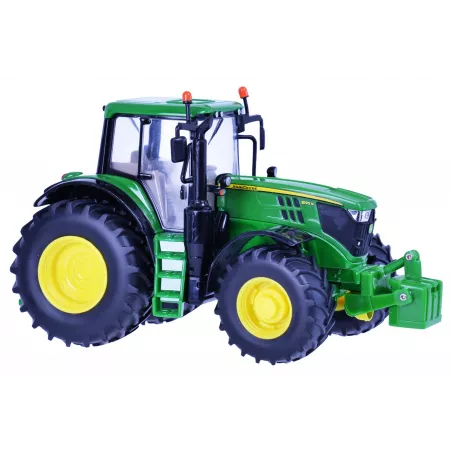 Réplica a escala 1:32 del tractor John Deere 6195M de Britains para coleccionistas.